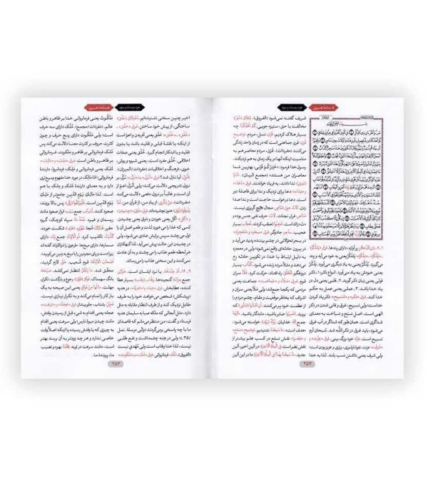 لغت نامه ی تفسیری بهرام پور سایز جیبی- داخل صفحه