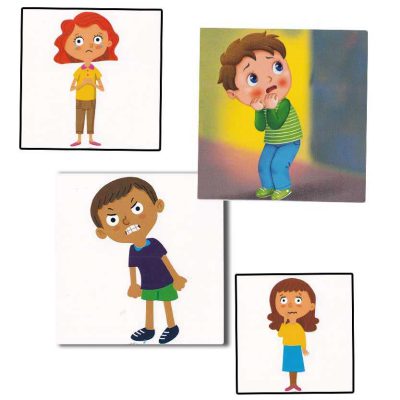 مکعب احساسات آموزش احساسات با تصاویر- فلش کارت احساسی